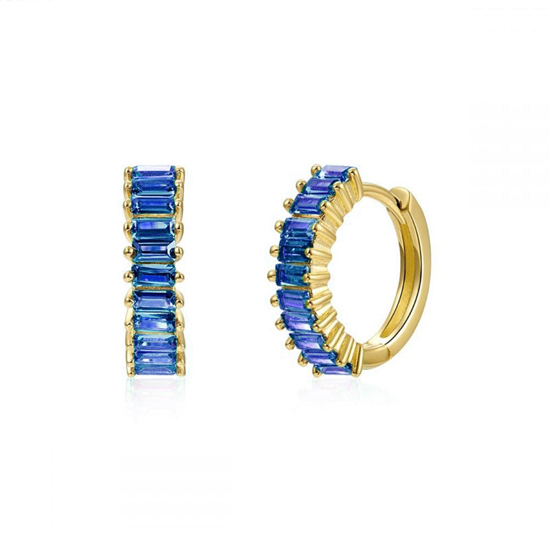 Genevieve Huggie Hoop Earrings
