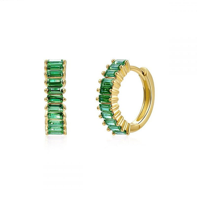 Genevieve Huggie Hoop Earrings