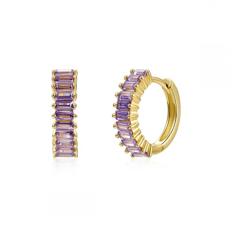 Genevieve Huggie Hoop Earrings