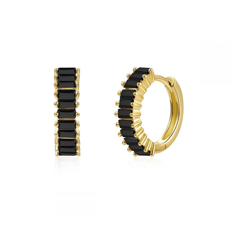 Genevieve Huggie Hoop Earrings