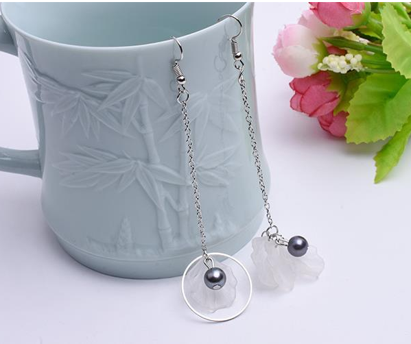 Flower Tassel Earrings
