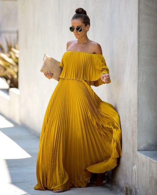 Off Shoulder Bridesmaid Party Dress