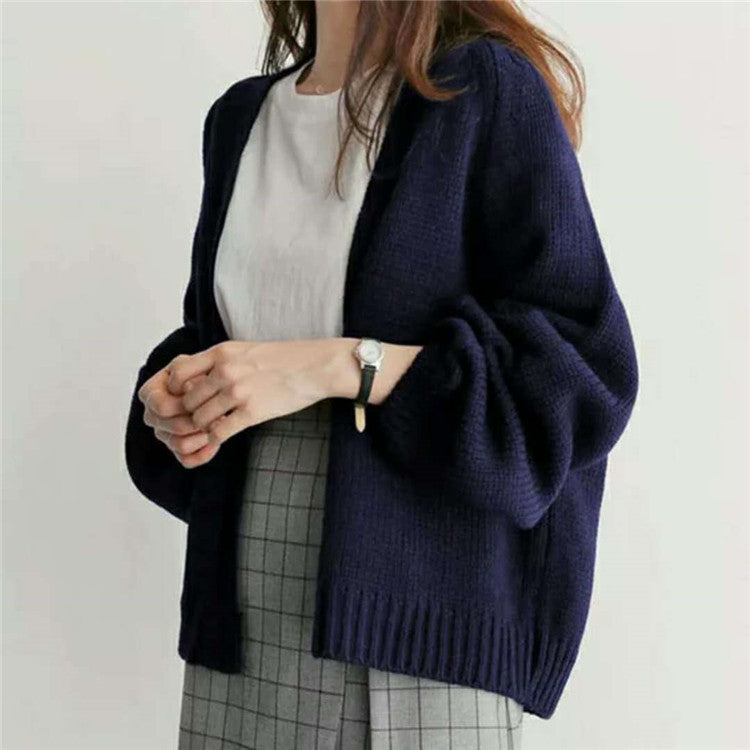 Warm Knitted Cardigan, Bohemian Sweater