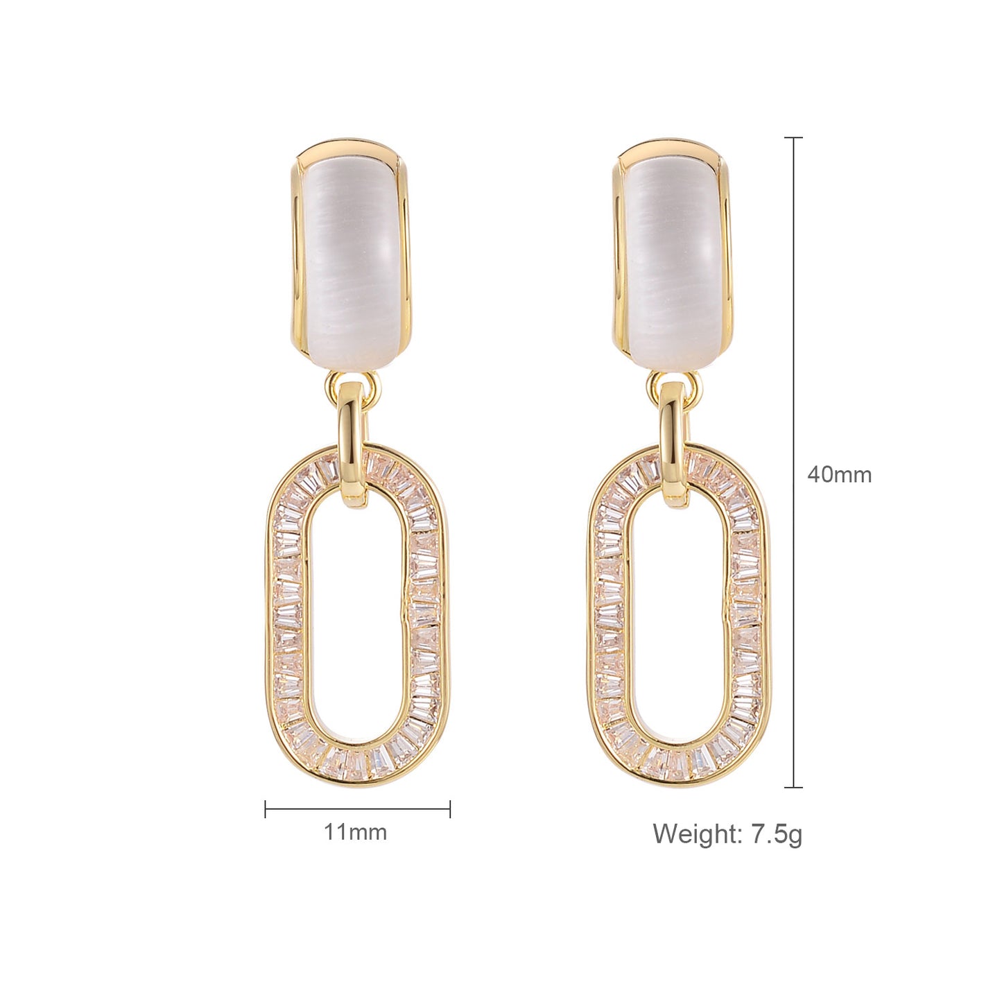 Opal Gemstone Earrings