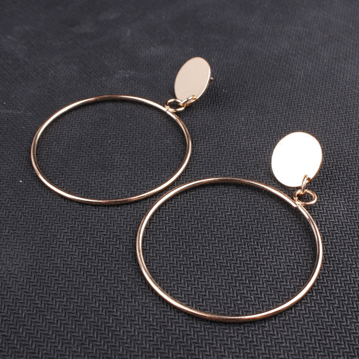Retro Hoops Statement Earrings