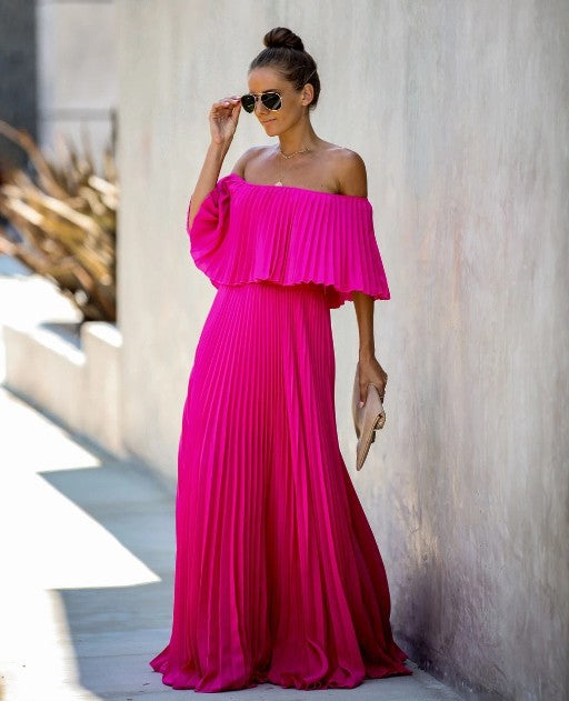 Off Shoulder Bridesmaid Party Dress