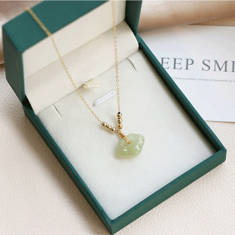 Jade Necklace, Green Jade Necklace, Jade Jewelry
