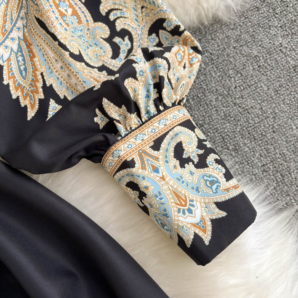 Bohemian Dress For Women, Vintage Print Dress