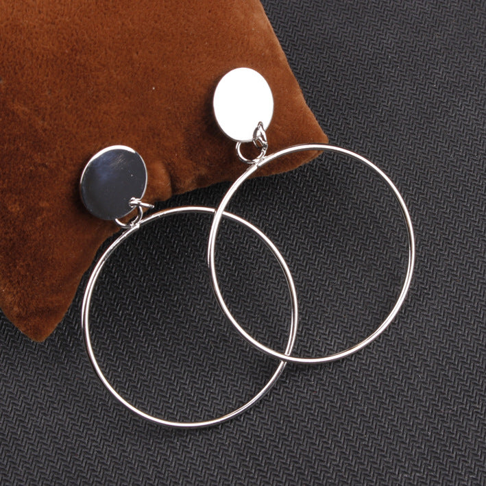 Retro Hoops Statement Earrings