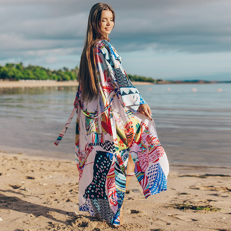 Picasso Face Summer Kimono