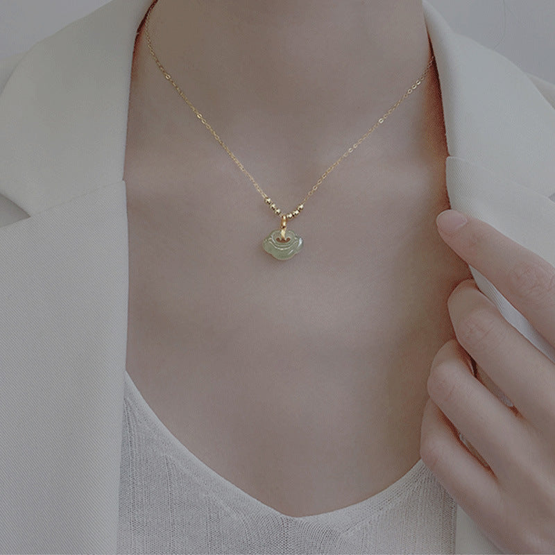 Jade Necklace, Green Jade Necklace, Jade Jewelry