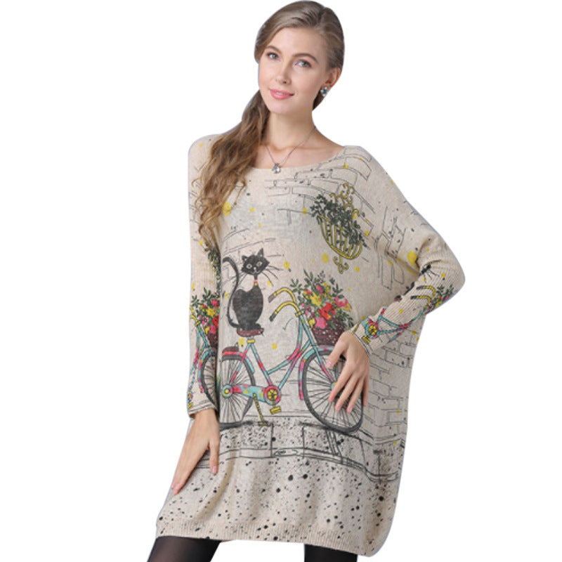 Boho Sweater Dress For Women, Bohemian Jumper