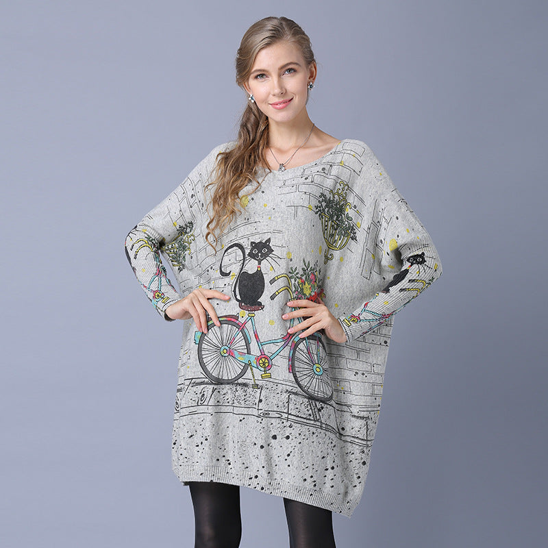 Boho Sweater Dress For Women, Bohemian Jumper
