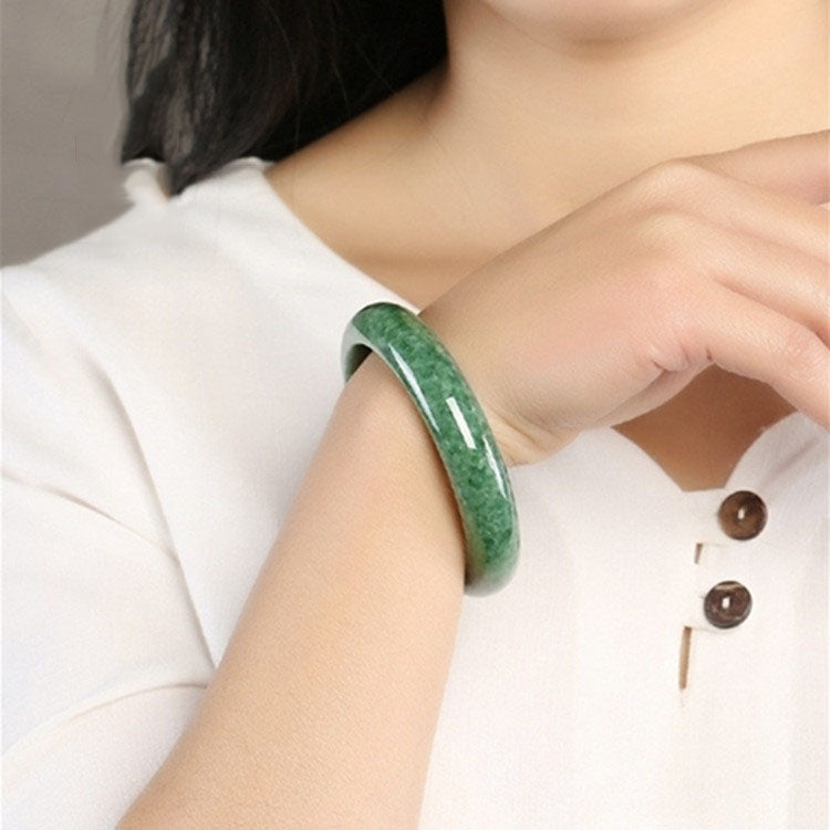 Jade Bracelet, Jade Bangle, Jade Jewelry, Gemstone Crystal Bracelet, Green Jade