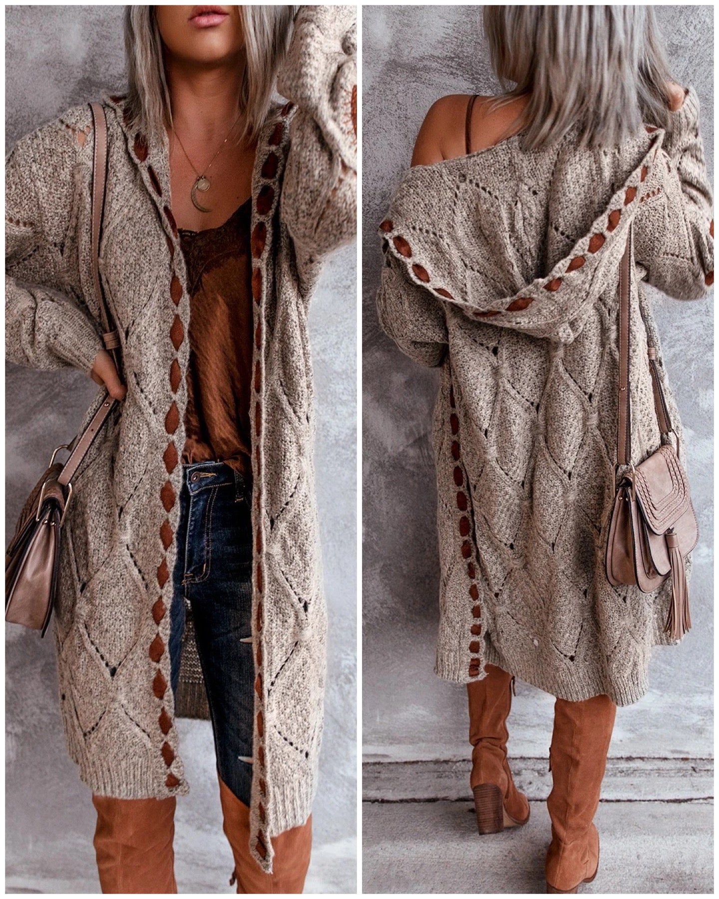 Sweater Cardigan for Women Bohemian Knit Cardigan BellaGlam