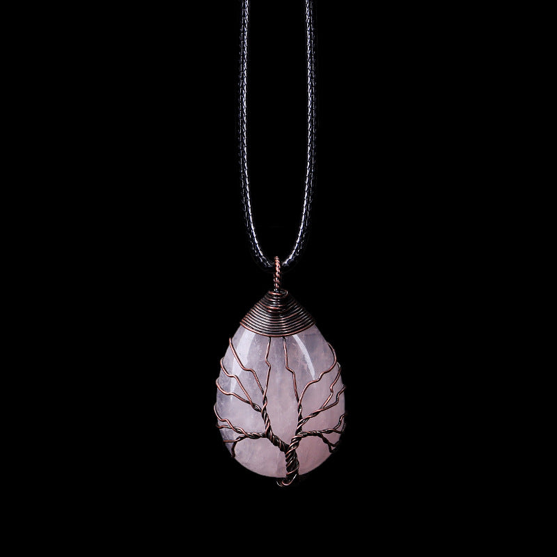 Tree of Life Gemstone Pendant Necklace