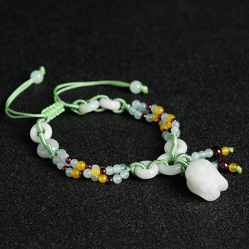Jade Tulip Gemstone Bracelet
