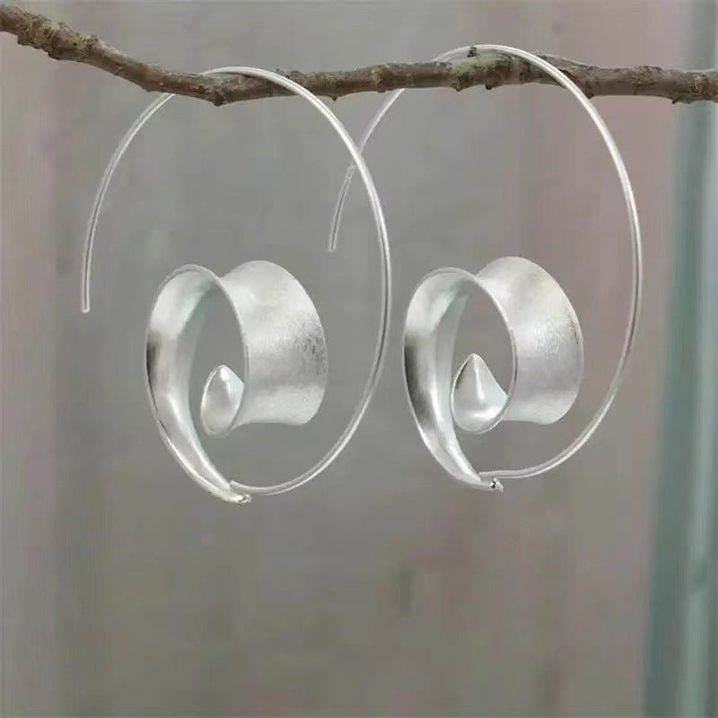Spiral Leaf Bohemian Earrings