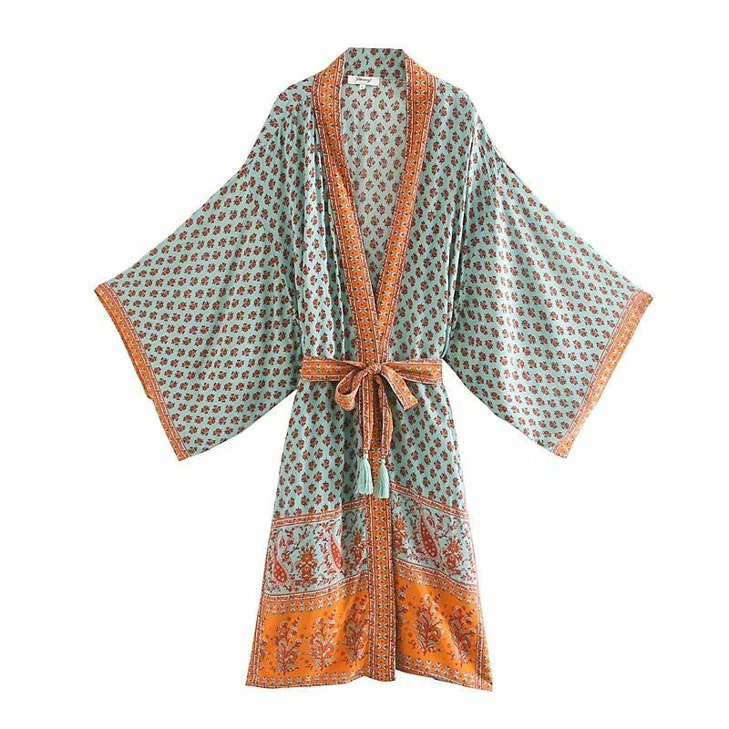 ‘Ipanema Girl’ Beach Boho Summer Kimono, Bohemian Kimono For Women