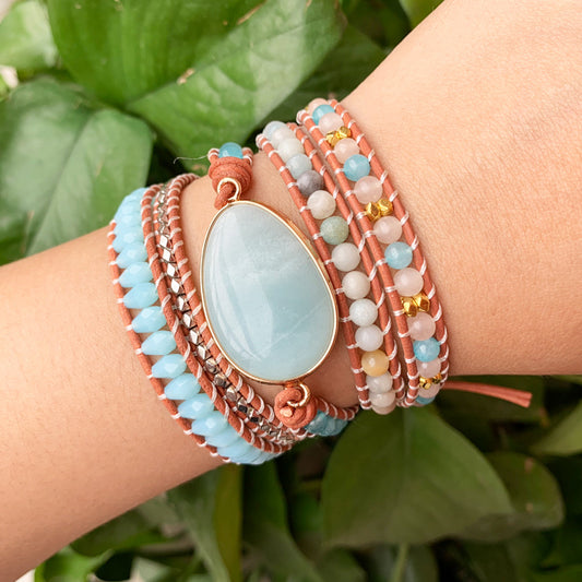 Natural Tianhe Gemstone Bracelet, Crystal Beads Bracelet