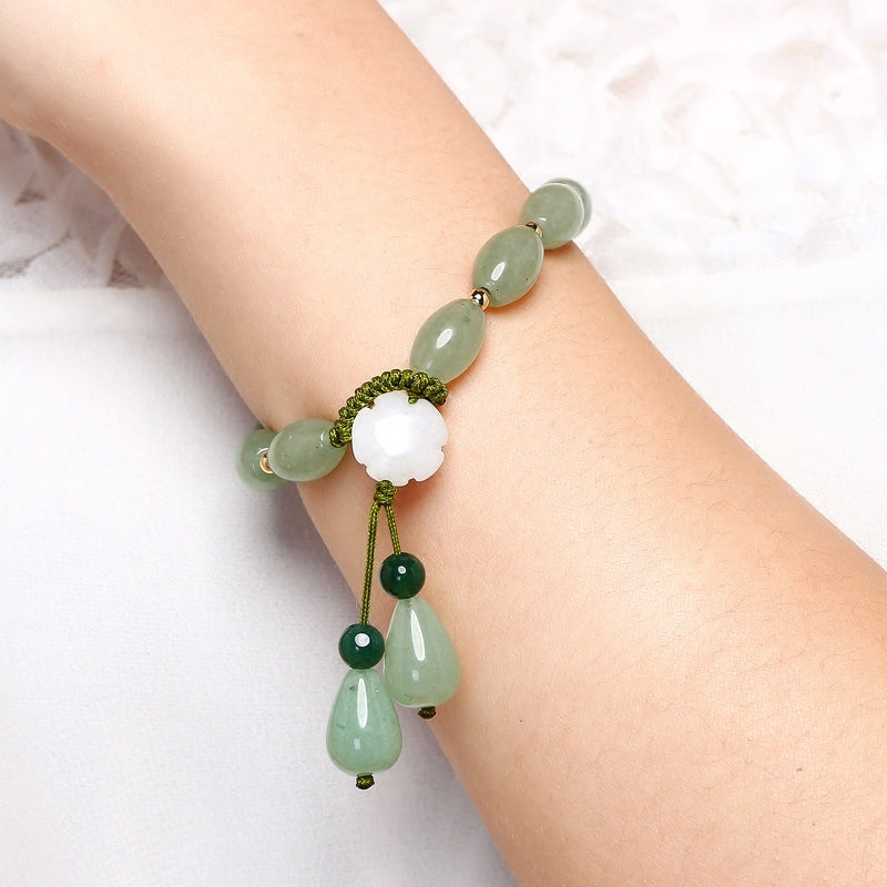 Jade Crystal Gemstone Bracelet