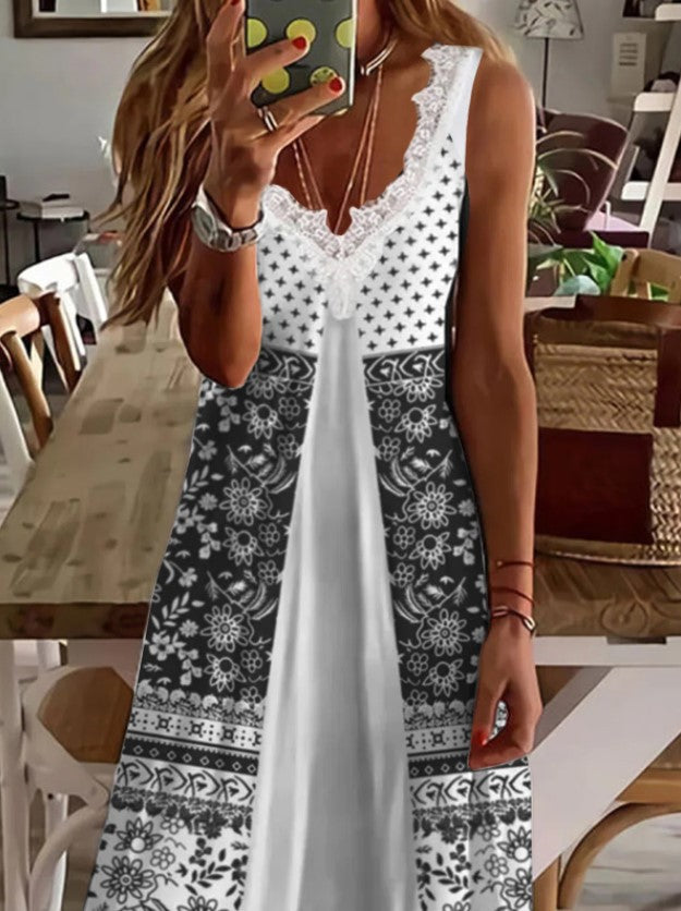 Bohemian Mini Floral Dress, Boho Dress For Women