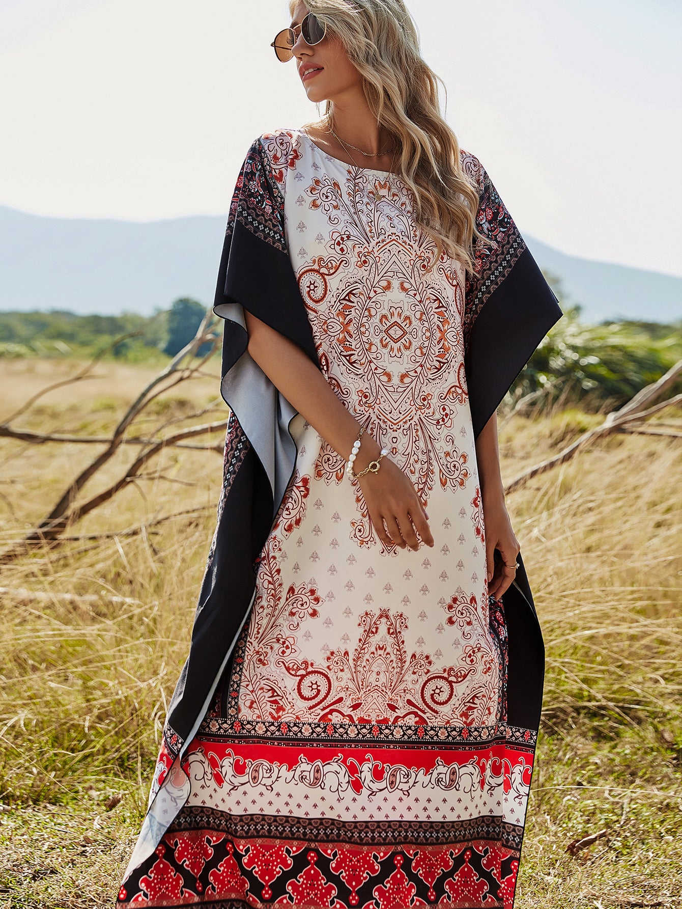 Retro Bohemian Summer Dress, Boho Dress For Women