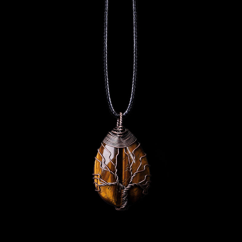 Tree of Life Gemstone Pendant Necklace