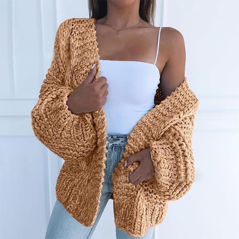Bohemian Cardigan Sweater, Warm Knitted Jumper