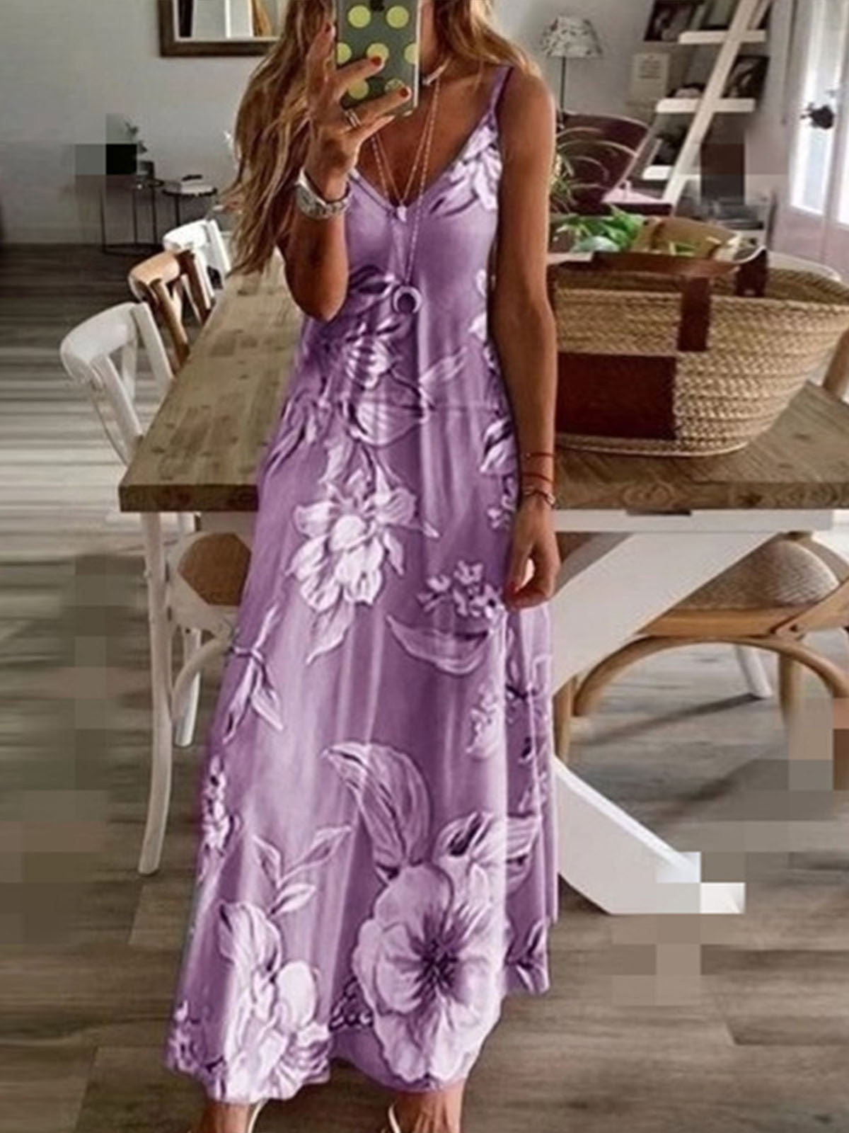 Bohemian Floral Dress, Plus Size Maxi Boho Dress