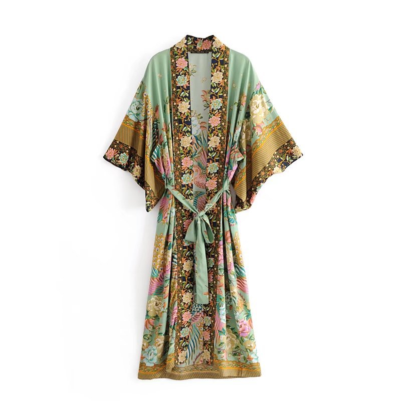 Peacock Boho Kimono