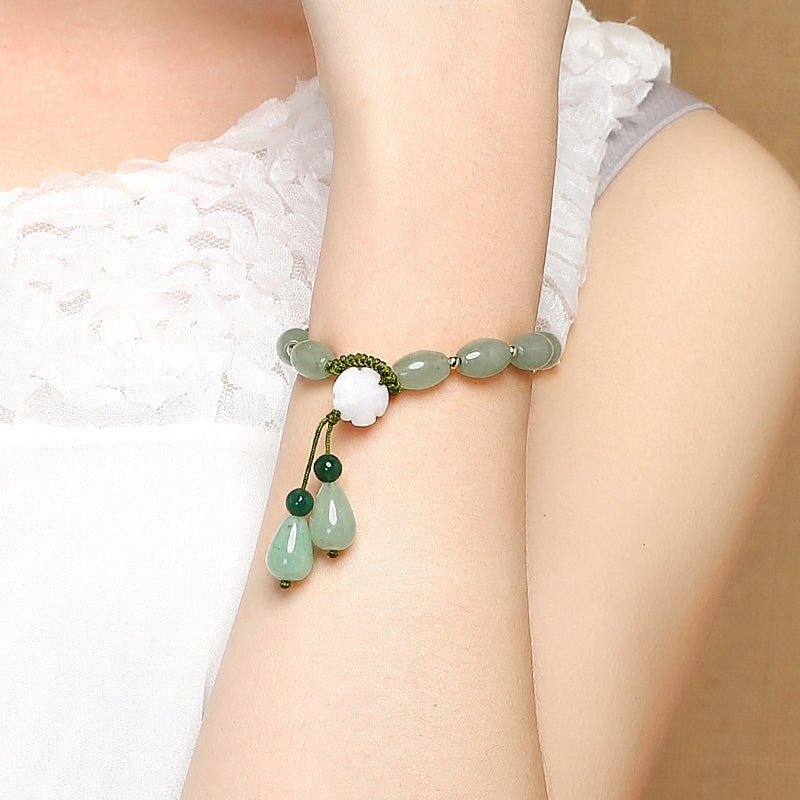 Jade on sale flower bracelet