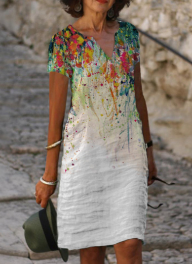 Bohemian Floral Dress, Summer Dress For Women