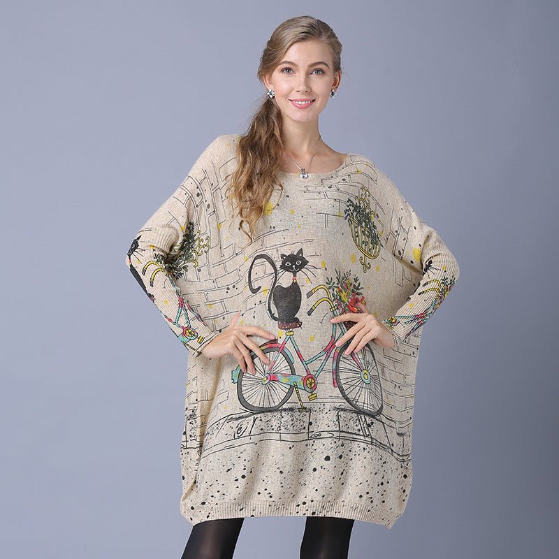 Boho Sweater Dress For Women, Bohemian Jumper