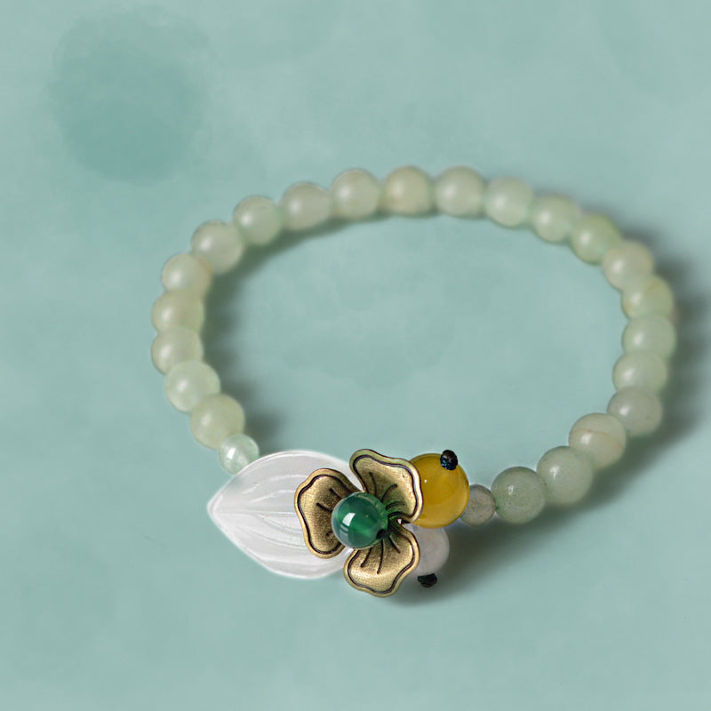 Jade Gemstone Bracelet, Jade Jewelry, Green Jade Bracelet