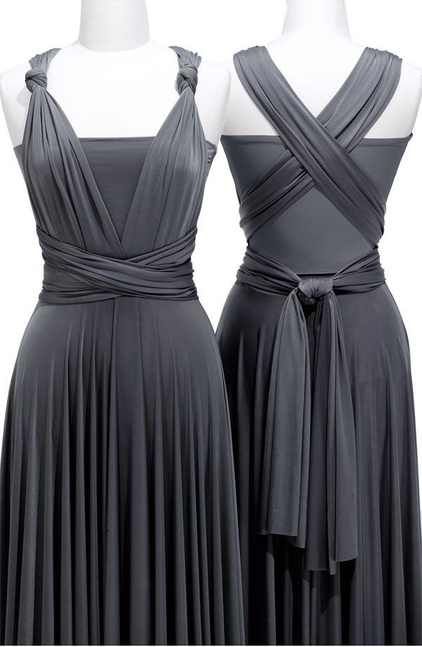 Infinity dress 2024 dark gray