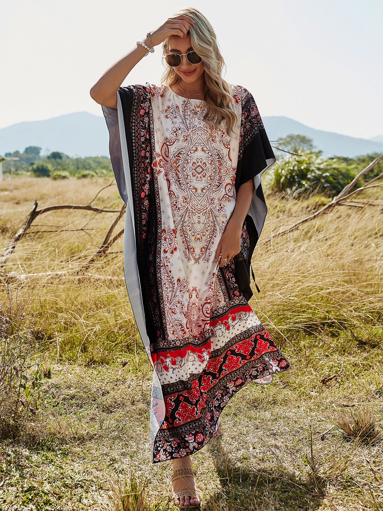 Retro Bohemian Summer Dress, Boho Dress For Women