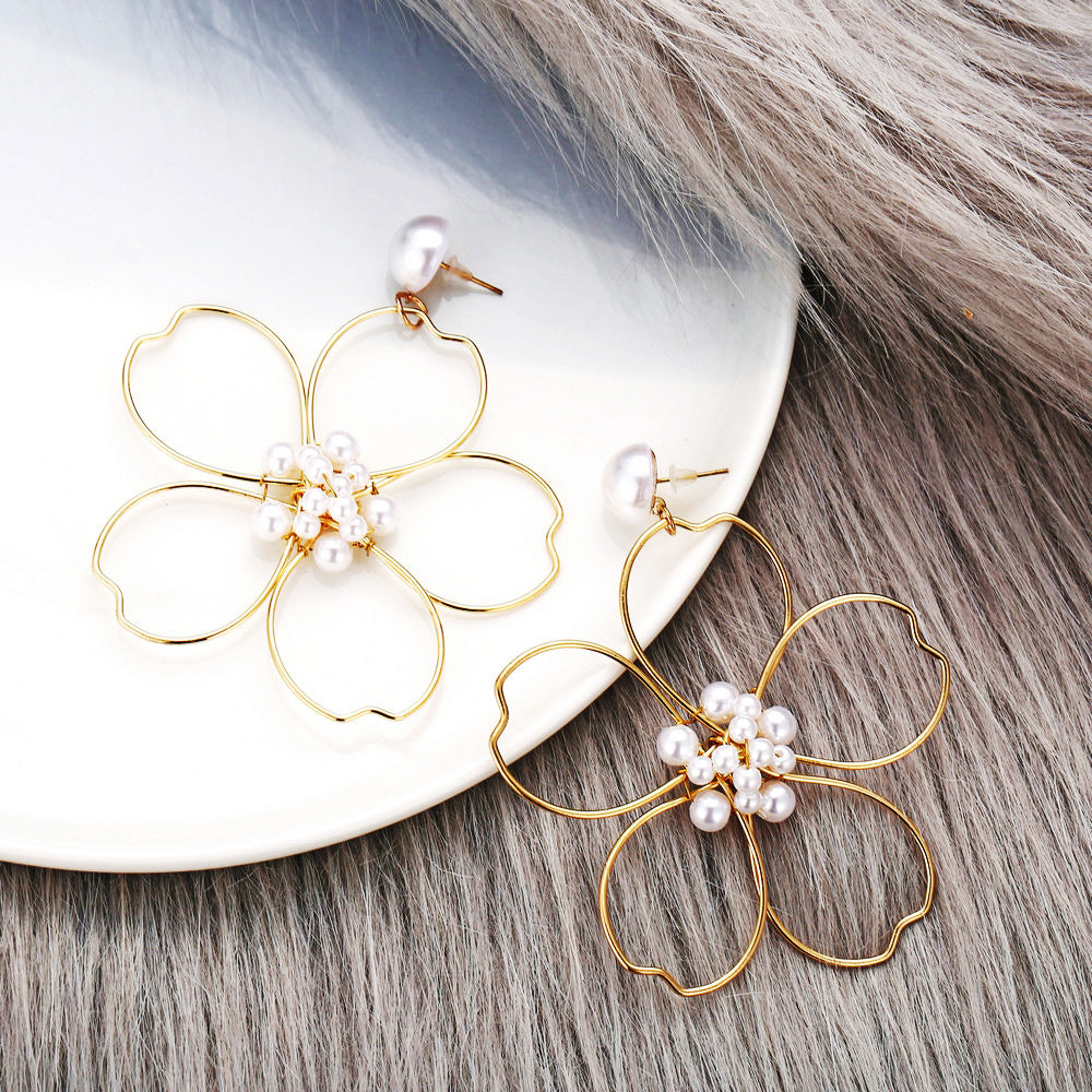 Daisy Flower Earrings, Retro Statement Earrings For Women