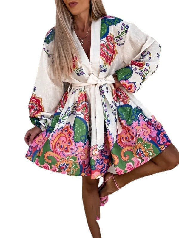Bohemian Mini Summer Dress, Boho Dress For Women
