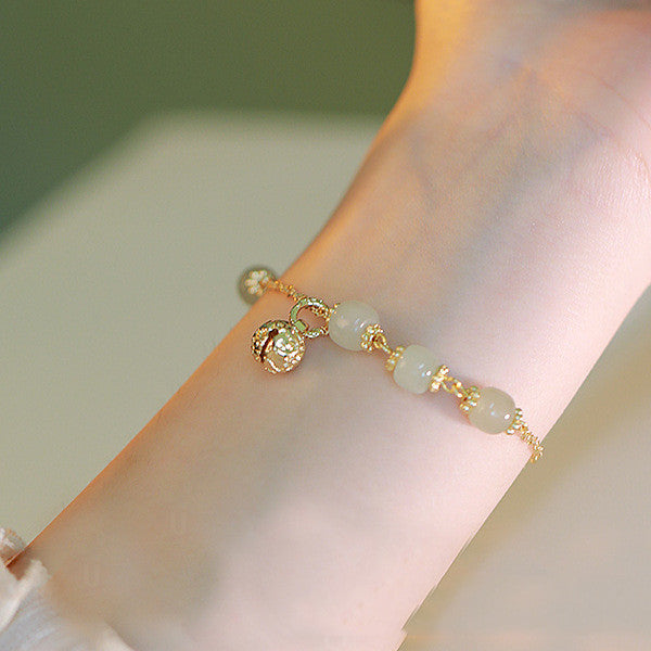  Jade Gemstone Crystal Bracelet, Jade Jewelry, Jade Gemstone Bracelet, Green Jade