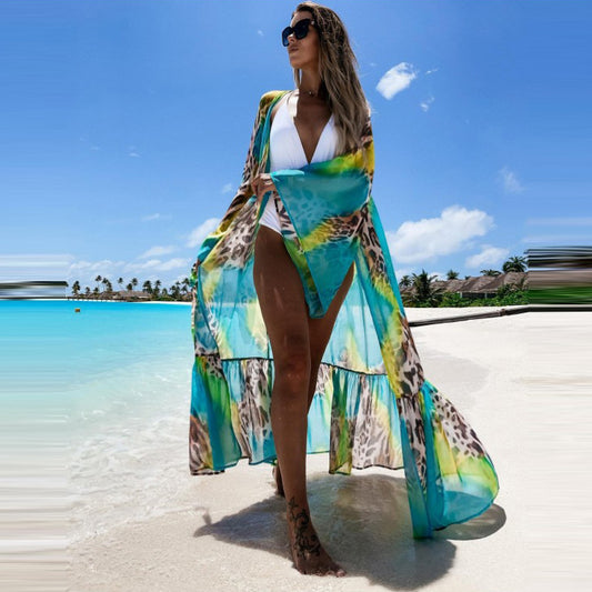Boho Summer Kimono For Women, Beach Cover Cardigan