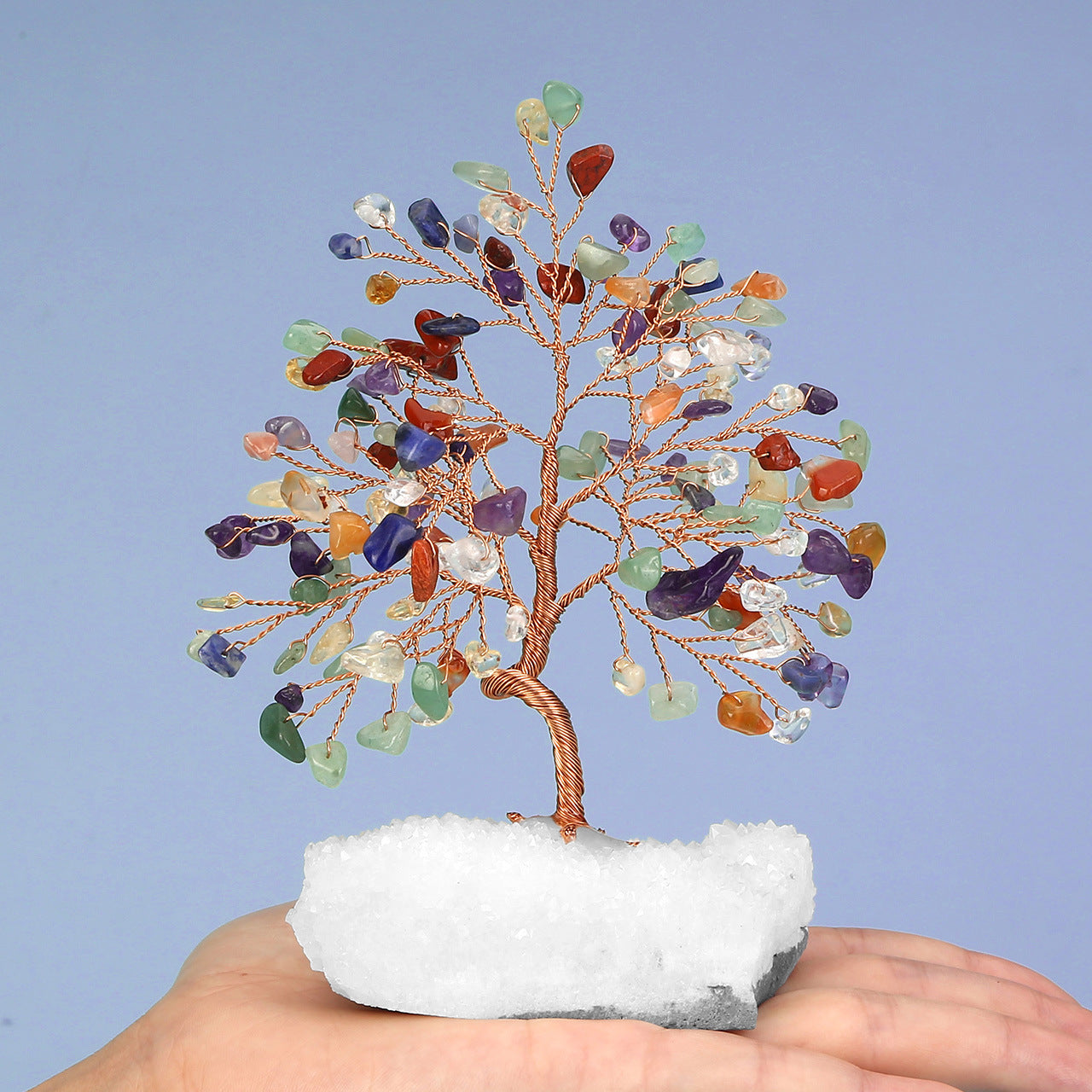 Tree of Life Natural Gemstone Ornament