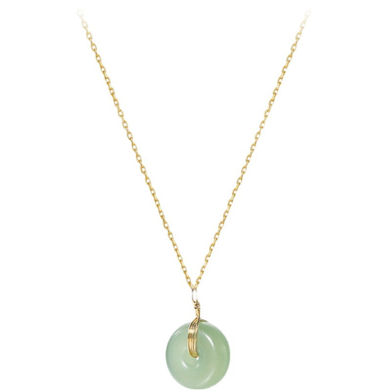 Jade hot sale crystal necklace