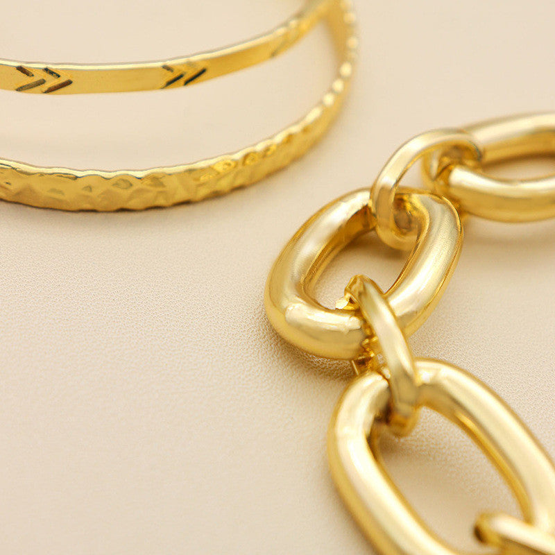 Set of 3 Chain Bracelets, Bohemian Bracelets For Women