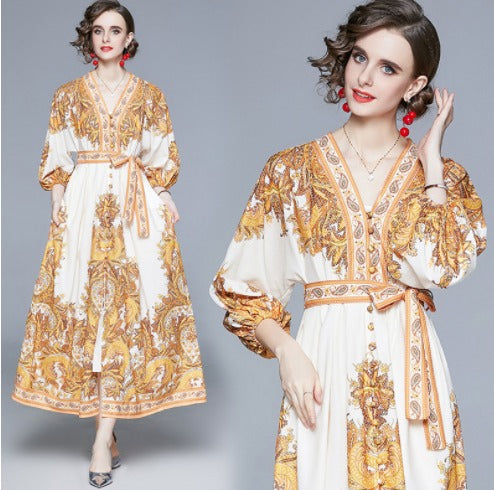Boho Floral Dress, Bohemian Summer Dress For Women