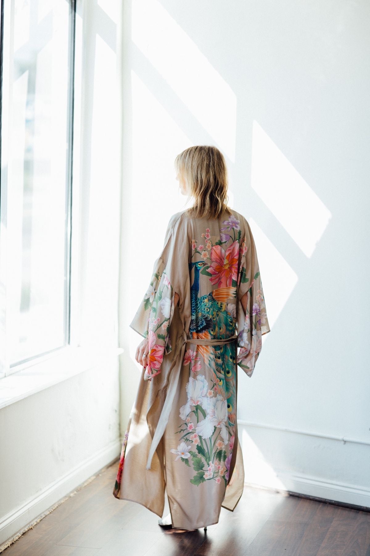 ‘La Dolce Vita’ Peacock Bohemian Kimono, Boho Summer Kimono