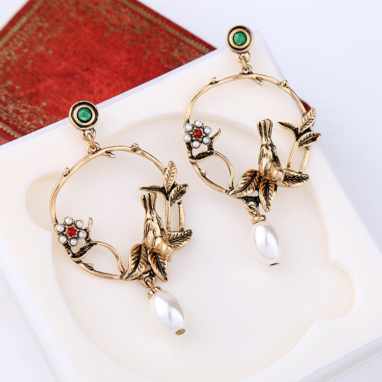 Vintage Birds Earrings