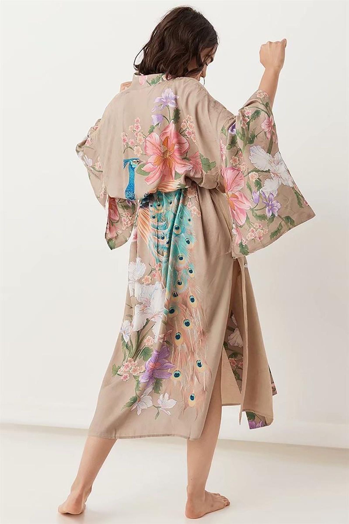 Peacock Bohemian Kimono