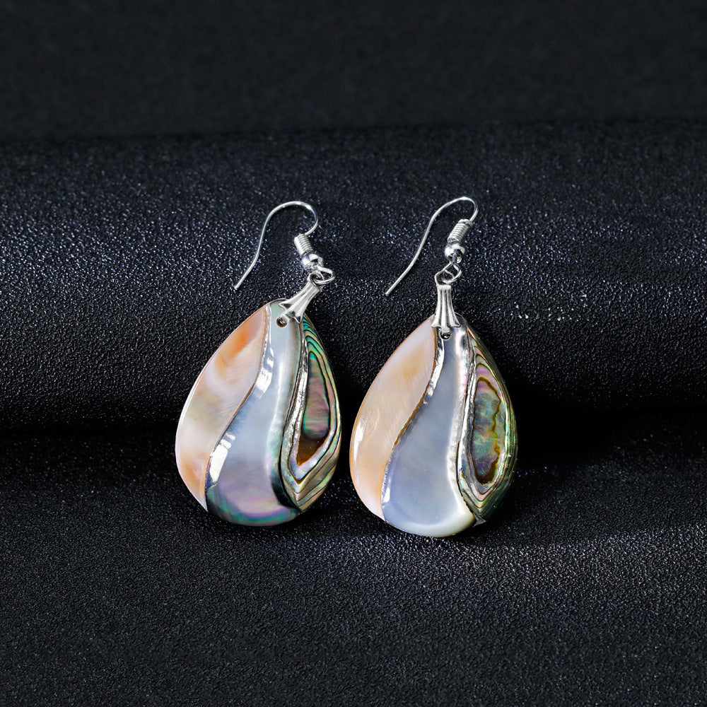 Natural Abalone Shell Earrings