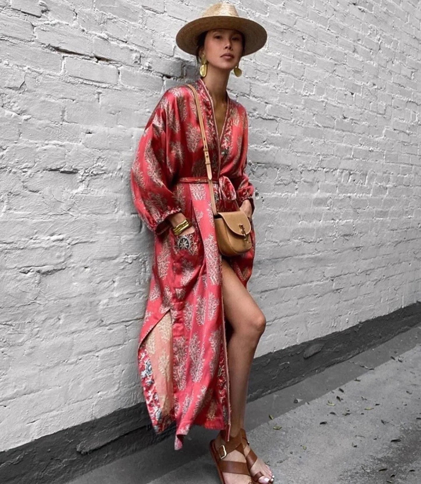 ‘Free In Casablanca’ Boho Summer Kimono, Bohemian Kimono For Women
